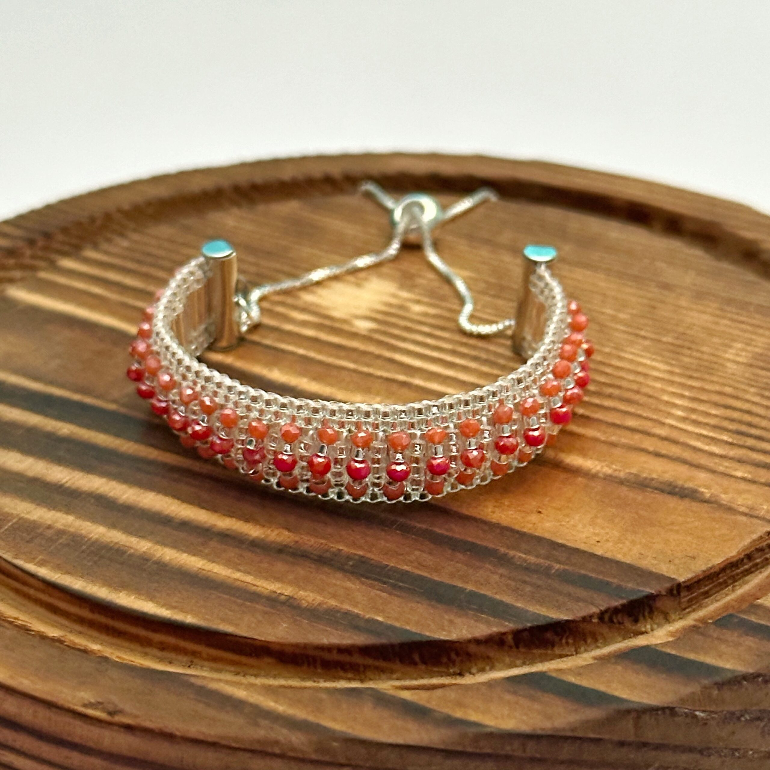 Pulsera Miyuki con Cristales - Silver - Imagen 2