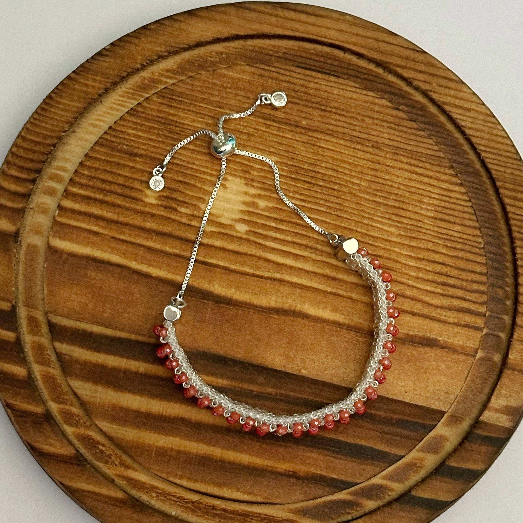 Pulsera Miyuki con Cristales - Silver - Imagen 3